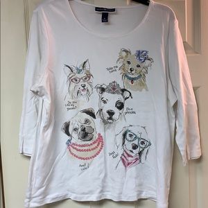 White Dog T-shirt